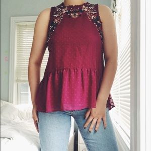 Embroidered Top